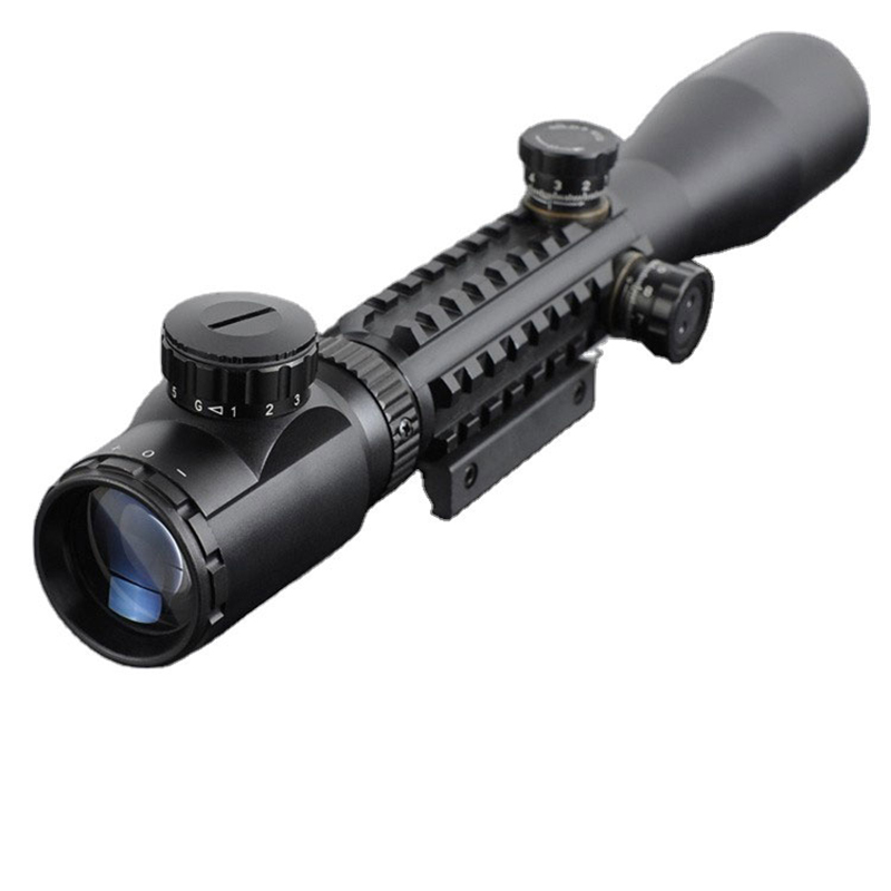 3-9x40 Aydınlatmalı Yeşil Kırmızı Nokta Avcılık Optik Sight Çekim Taktik Tüfek Airsoft Kapsamı Ücretsiz 11mm veya 20mm Mounts
